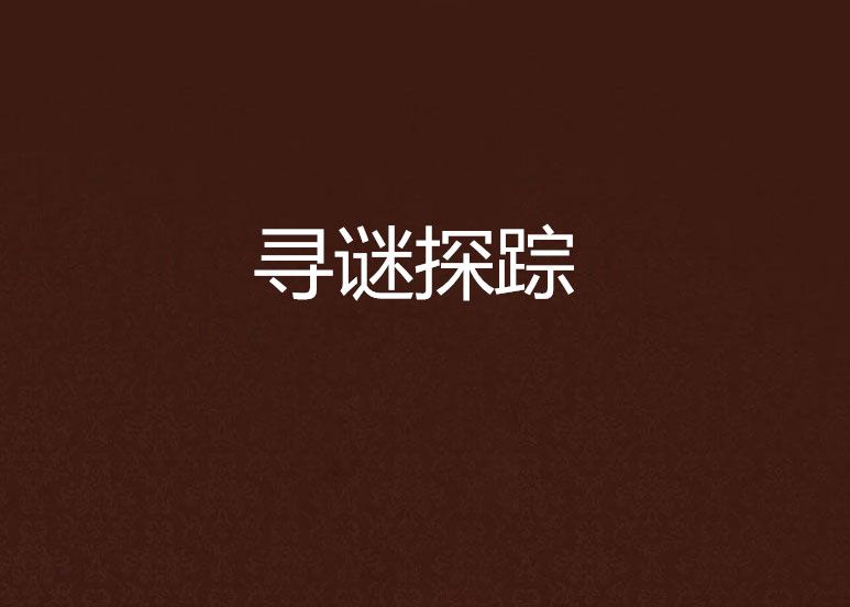 尋謎探蹤 尋謎探蹤