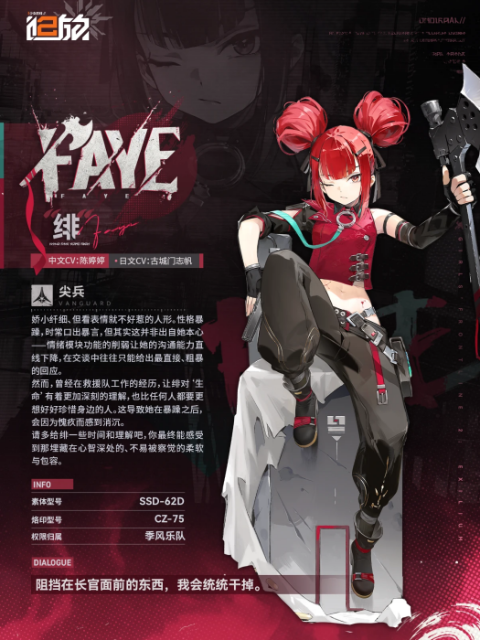 緋(遊戲《少女前線2:追放》及衍生作品中的角色) 緋(遊戲《少女前線2:追放》及衍生作品中的角色)