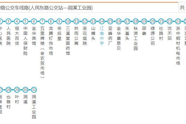 金華公交309路 金華公交309路