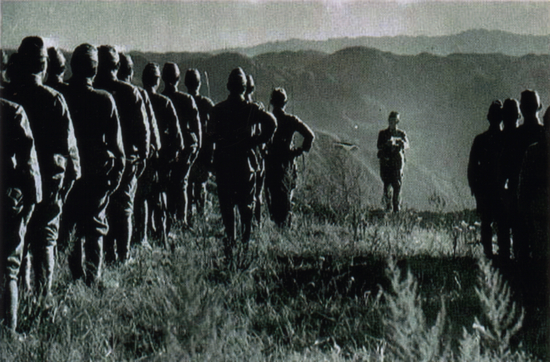 1942年日軍占領滇西，圖為日軍在滇西松山。