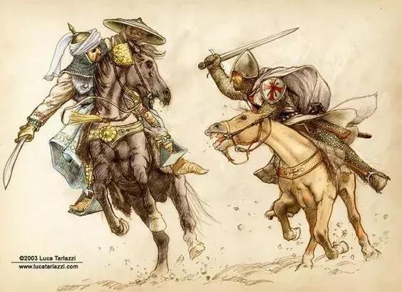 聖殿騎士與阿尤布王朝騎兵的戰鬥