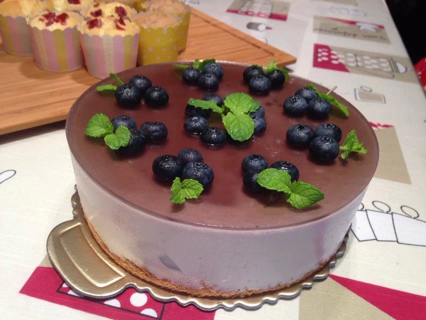寸藍莓慕斯蛋糕