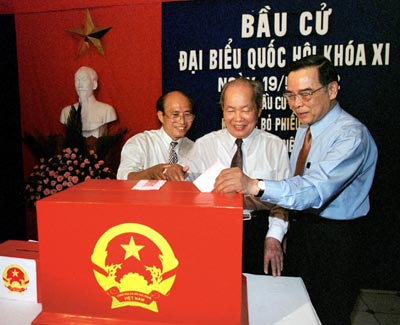越南國會選舉投票