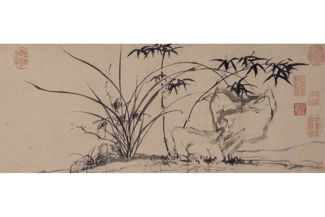 三友圖(明代文徵明創作的紙本設色畫) 三友圖(明代文徵明創作的紙本設色畫)