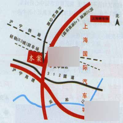 大上海國際商貿中心交通圖