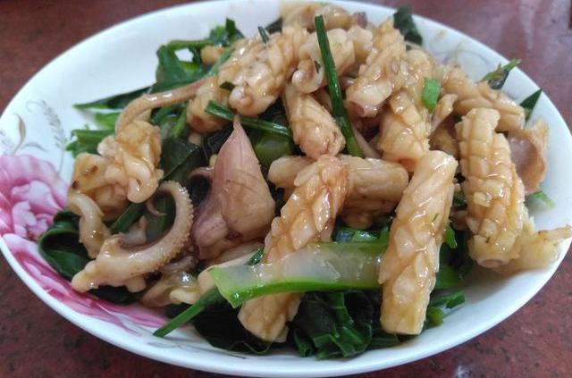 魷魚炒芥藍 魷魚炒芥藍