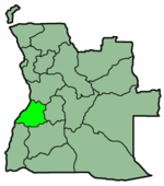 本格拉省在安哥拉的位置