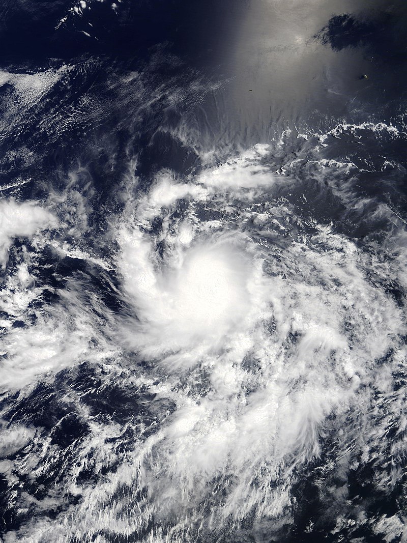 颶風弗洛西 衛星雲圖