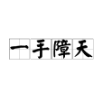 一手障天 一手障天