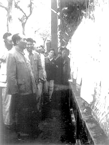 1957年，毛澤東在柯慶施陪同視察