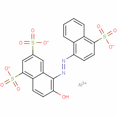 胭脂紅分子結構式