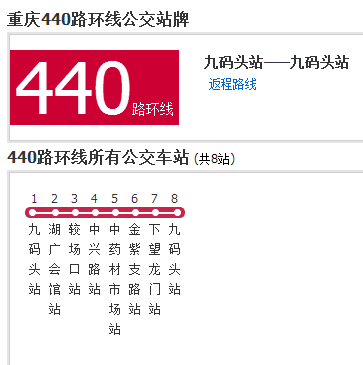 重慶公交440路 重慶公交440路