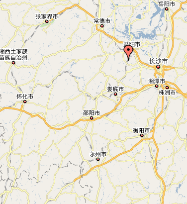樊家廟鄉在湖南省的位置