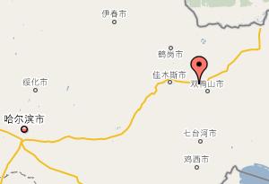 福利鎮在黑龍江省內位置