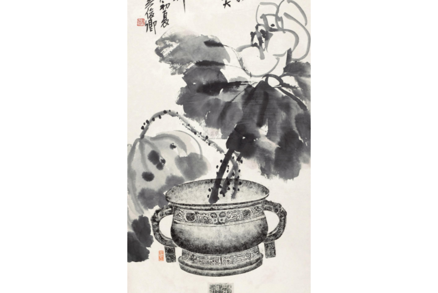 荷花博古 荷花博古