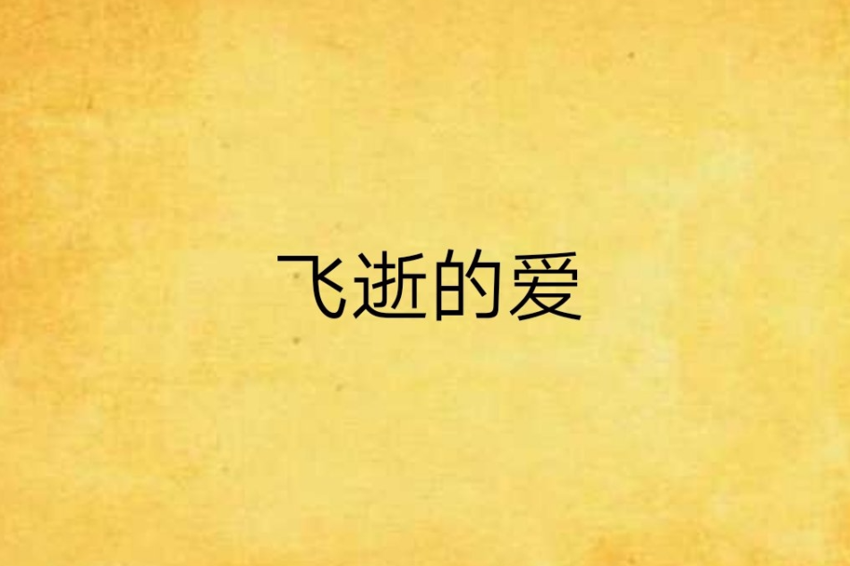 飛逝的愛
