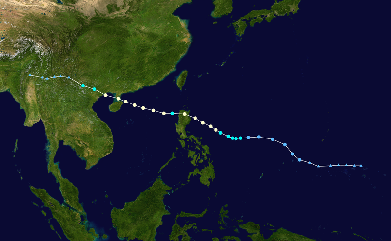 颱風海鷗 路徑圖