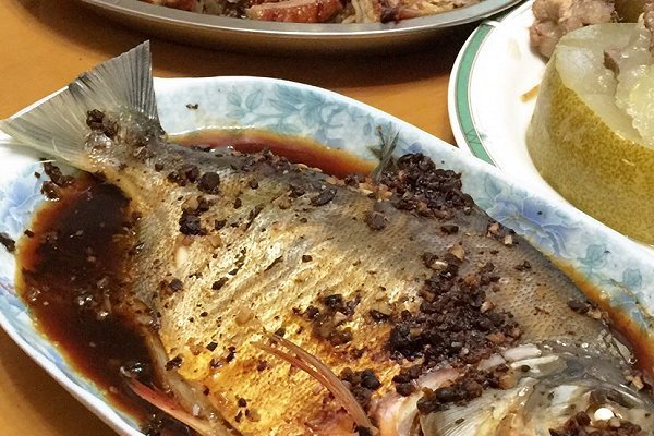 豆豉黃鯧魚 豆豉黃鯧魚