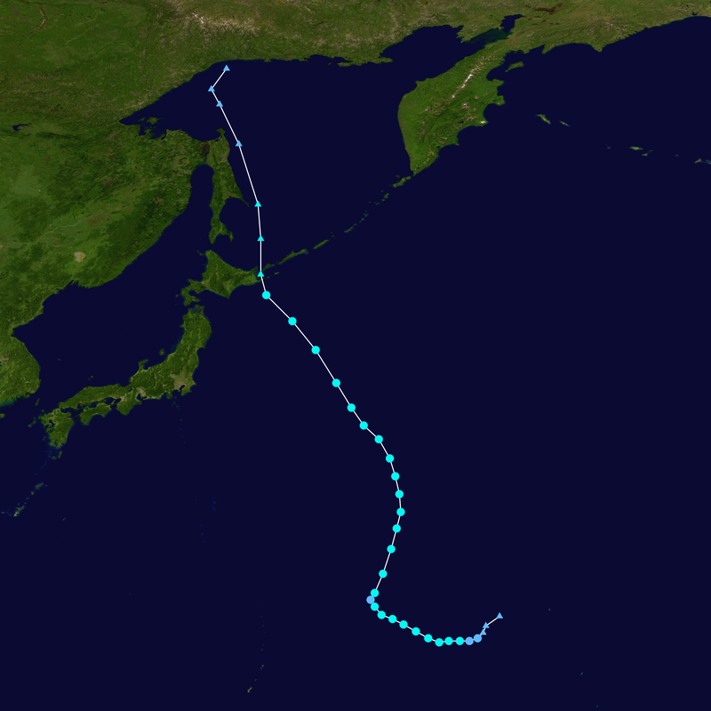 2016年第6號颱風“康森”路徑圖