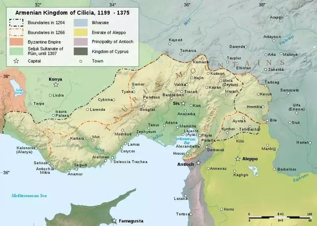 奇里乞亞不僅拱衛著敘利亞也連線著奧斯曼的東部邊界