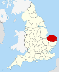 諾福克郡在英格蘭的位置