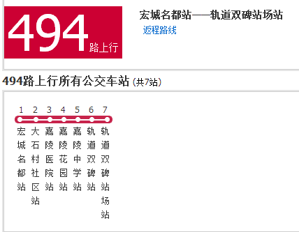 重慶公交494路 重慶公交494路