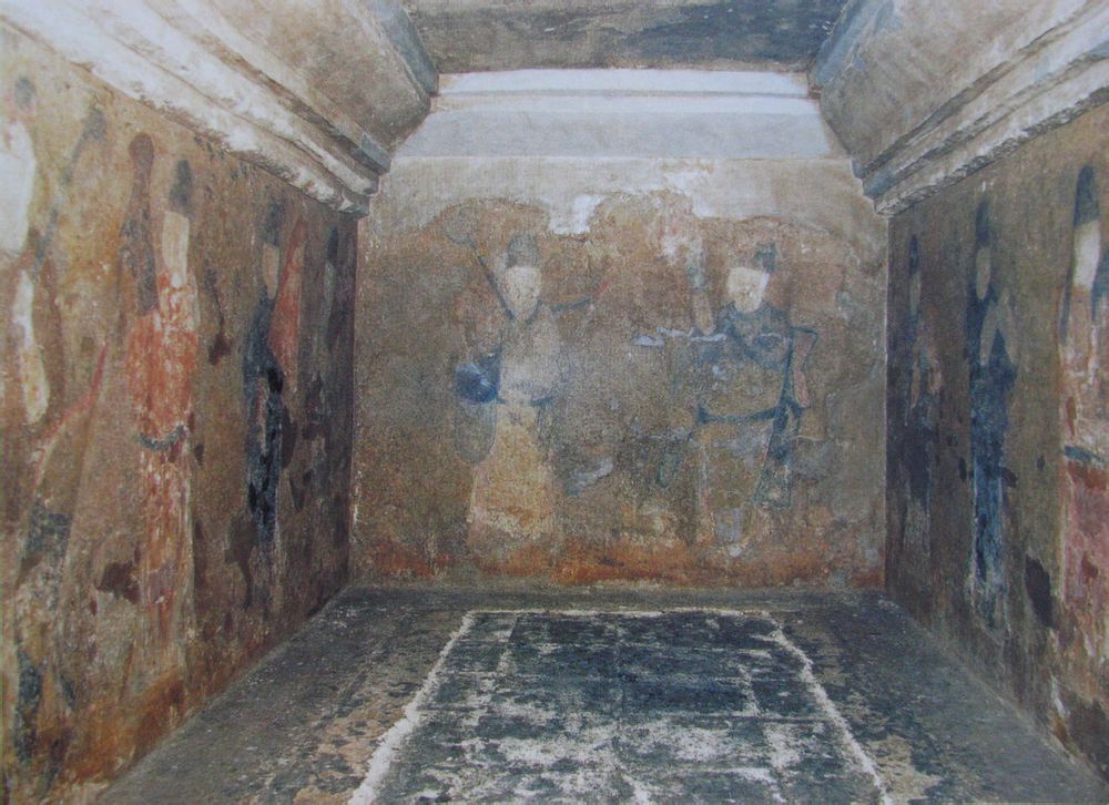 渤海貞孝公主墓壁畫中的渤海官人