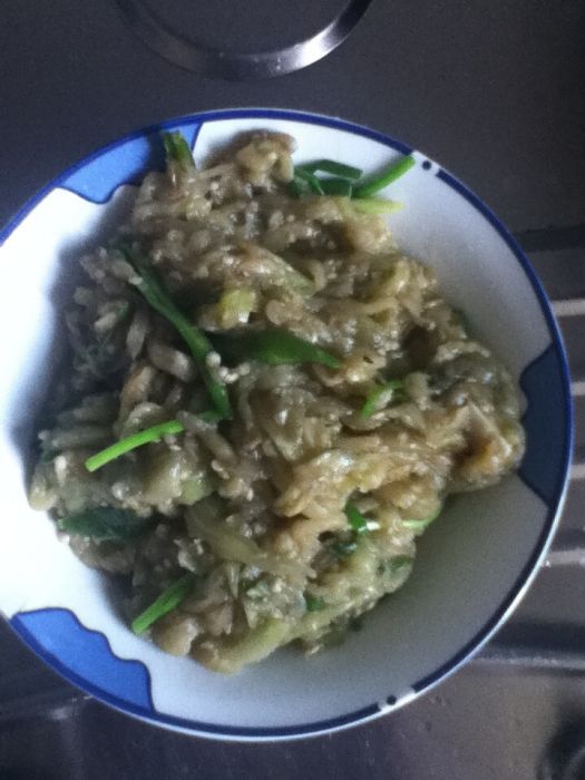 青炒茄絲 青炒茄絲