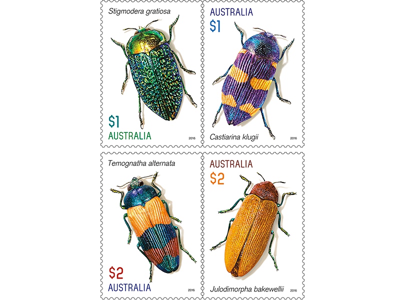 《寶石甲蟲》郵票
