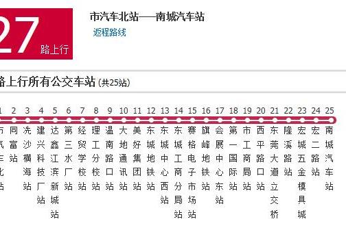 東莞公交27路 東莞公交27路