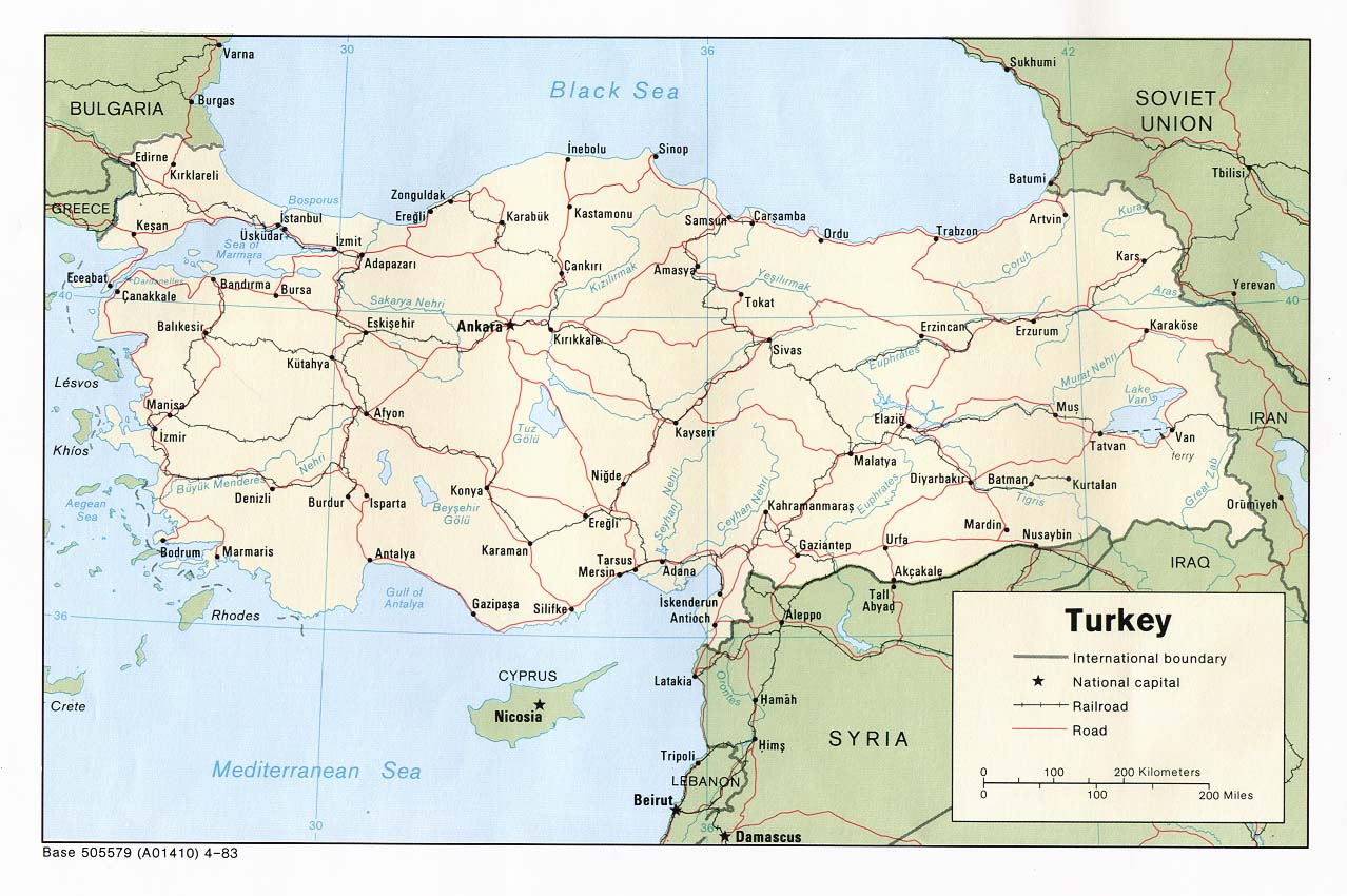 土耳其地圖