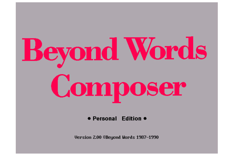 Beyond Words Composer Beyond Words Composer