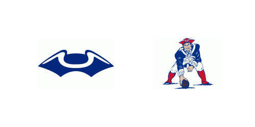 左為59年版隊徽，右為60-92年版