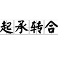 起承轉合(漢語成語) 起承轉合(漢語成語)