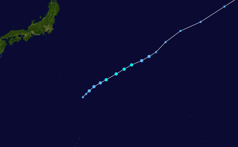 熱帶風暴海神路徑圖