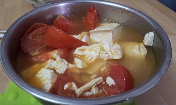 肉末番茄豆腐湯