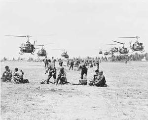 越南戰爭中的UH1D直升機