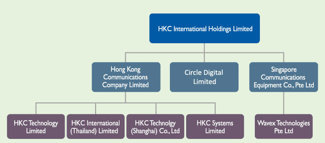 HKC集團架構圖