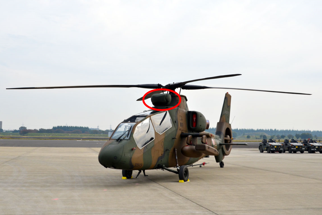 紅圈內為OH-1的頂置瞄準儀