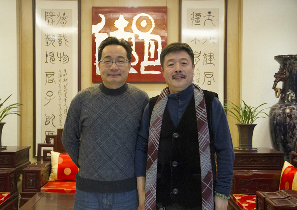 韓元茗老師與中國近代史學者雪珥合影
