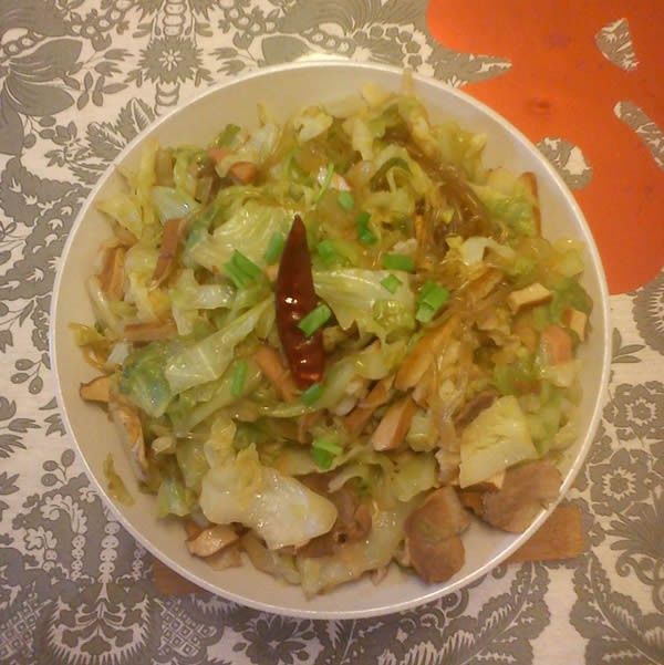 包菜燒冬粉 包菜燒冬粉