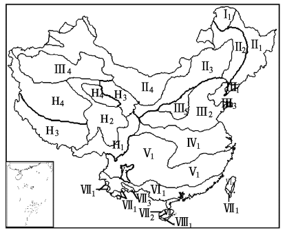 圖2 中國氣候區劃
