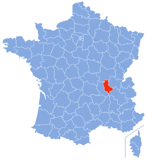 羅訥省在法國的位置