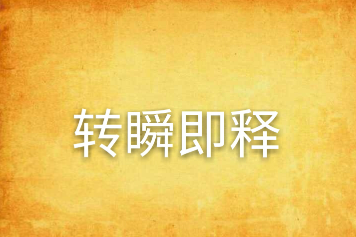 轉瞬即釋