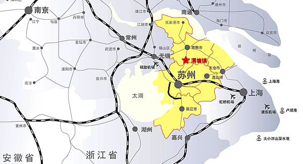蘇州市渭塘鎮區點陣圖
