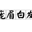 龐眉白髮 龐眉白髮