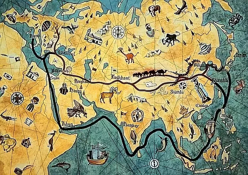 從15世紀開始絲綢之路的重心就轉移到了海上