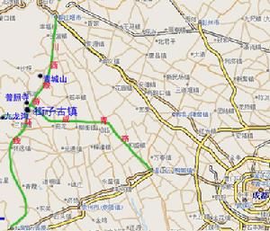 崇州市街子鎮地圖
