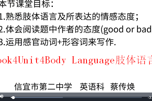 Book4Unit4Body Language肢體語言 Book4Unit4Body Language肢體語言