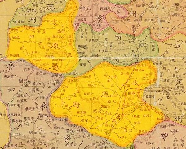 清代太原府地圖